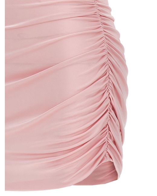 ANDAMANE Pink Shiny Dresses