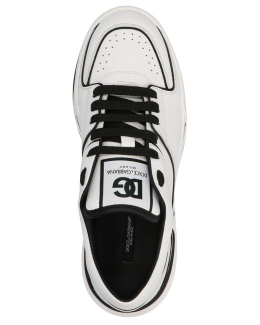 New Roma Sneakers Bianco/Nero di Dolce & Gabbana in White da Uomo