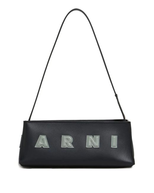 Marni Black Calf Leather Shoulder Bags
