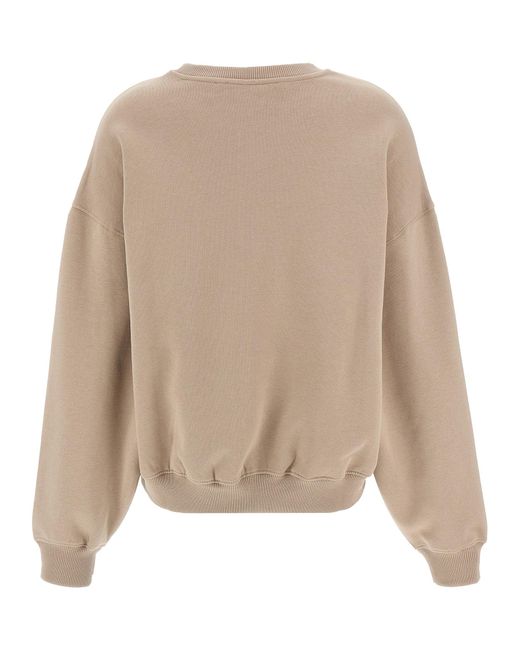 ROTATE BIRGER CHRISTENSEN Natural 'Heavy Sweat Crewneck' Sweatshirt