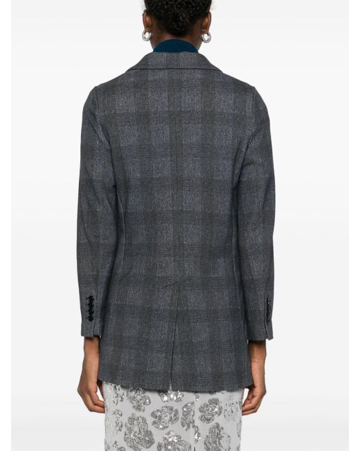 Circolo 1901 Blue Cotton Double-Breasted Jacket