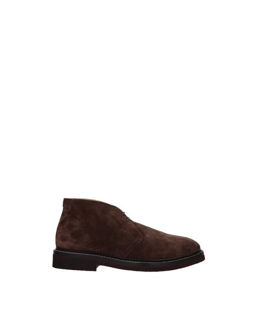 Brunello Cucinelli Brown Ankle Boot Suede for men