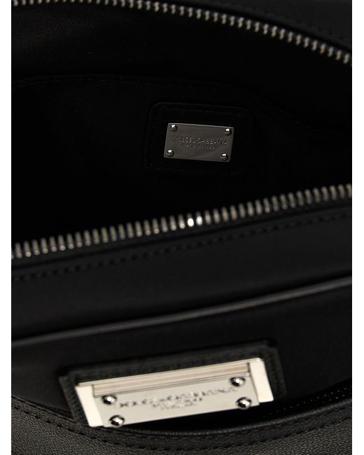 Logo Plaque Shoulder Strap Borse A Tracolla Nero di Dolce & Gabbana in Black da Uomo