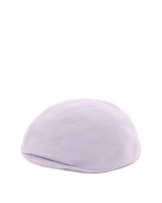 Comme des Garçons Purple Wool Flat Cap for men