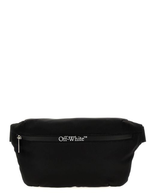 Off-White c/o Virgil Abloh Black Logo Fanny Pack Crossbody Bags for men