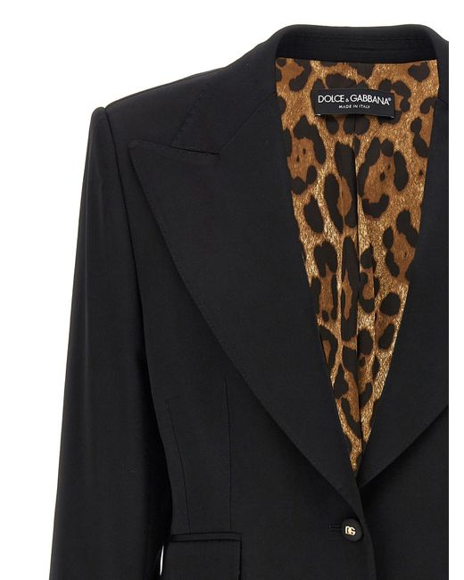 Turlington Blazer And Suits Nero di Dolce & Gabbana in Black