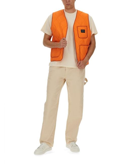 Vests With Logo-Uomo di AWAKE NY in Orange da Uomo