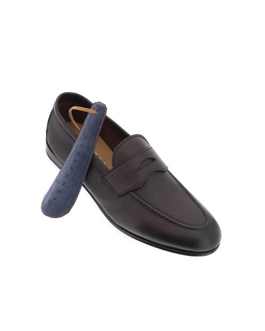 Henderson Brown Mocassins With Strap for men