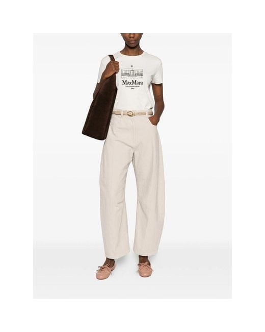 Max Mara White Max Mara T-Shirts