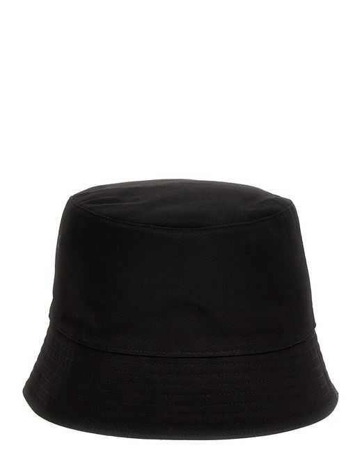 Alexander McQueen Black Logo Bucket Hat Hats for men