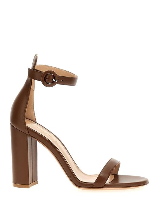 Gianvito Rossi Metallic 'Gaeta' Sandals
