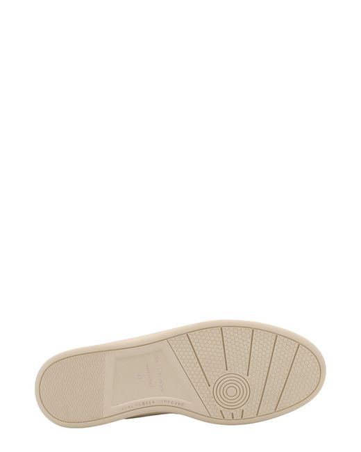 Sneakers in pelle con incisione logo di Kiton in White da Uomo