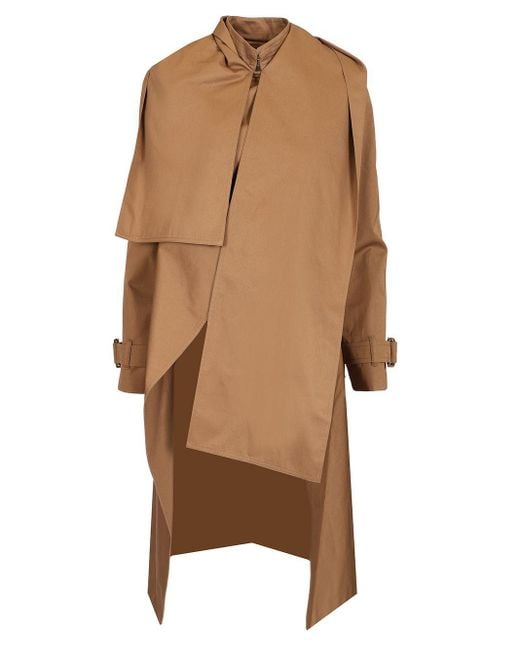 Burberry Natural Silk Canvas Reworked Trench Coat Coats