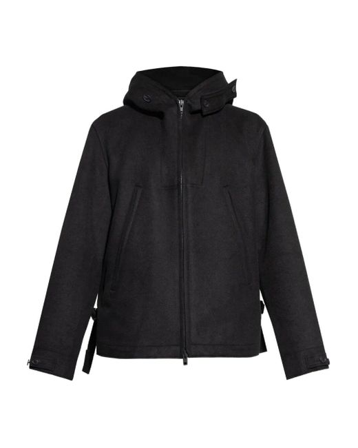 Y-3 Black Melton Jacket for men