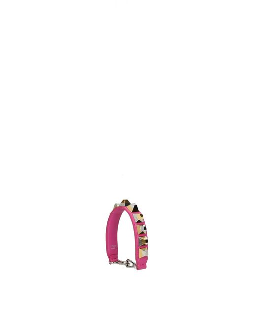 Fendi Pink Shoulder Strap Handle Leather Fuchsia