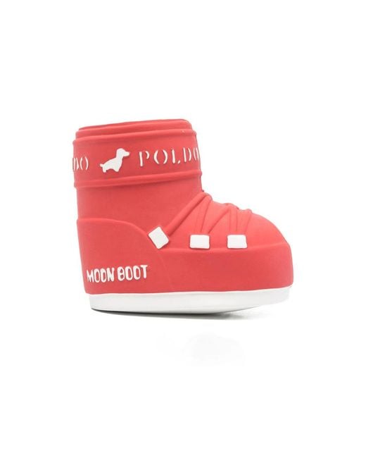 Poldo Dog Couture X Moon Boot General Accessories Red