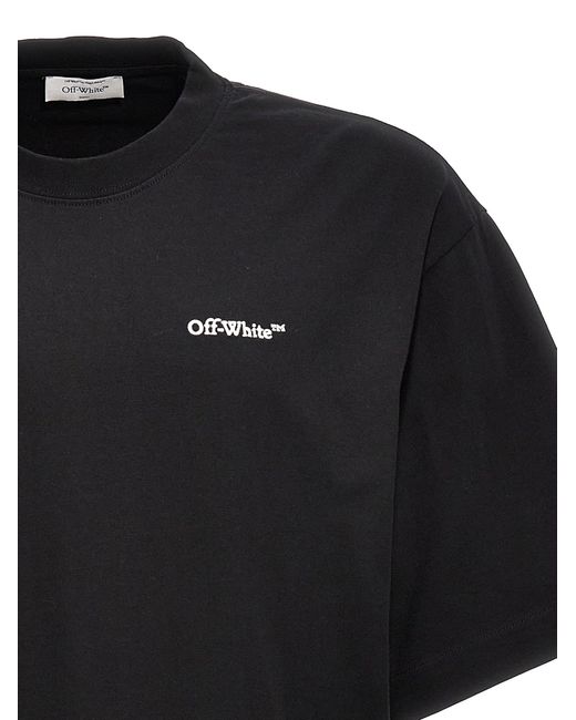 Off-White c/o Virgil Abloh Black Tatoo Arrow Skate T-shirt for men