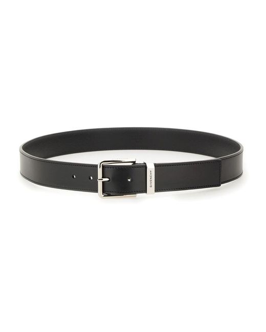 Reversible Leather Belt-Uomo di Givenchy in Black da Uomo