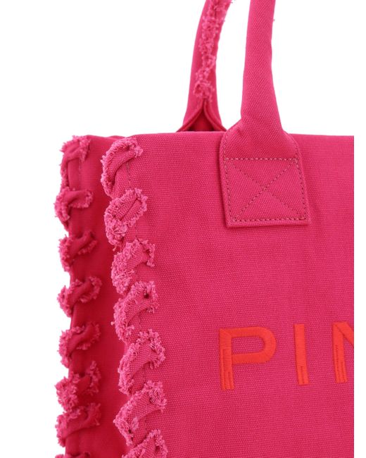 Shopping bag beach di Pinko in Pink