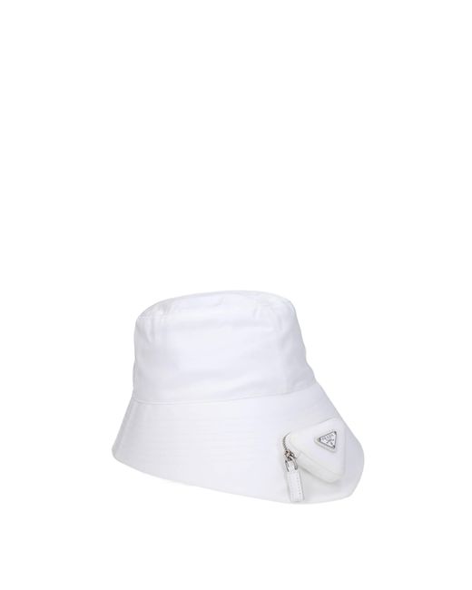 Prada White Hats Polyamide for men