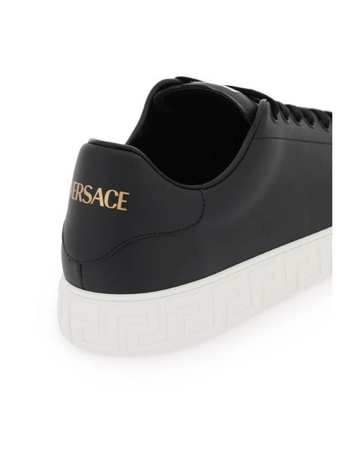 Versace Black Greca Sneakers for men