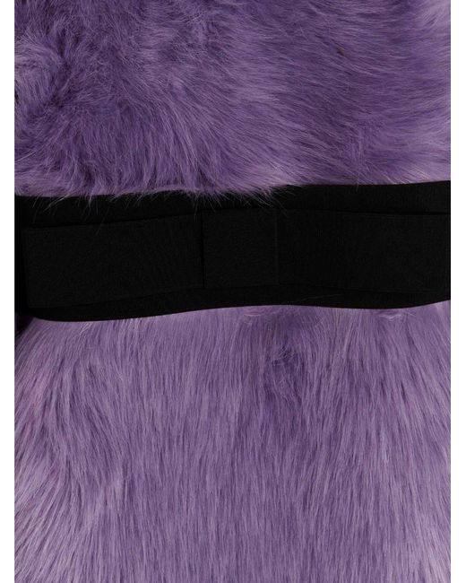 Alabama Muse Purple 'kate' Faux Fur Coat