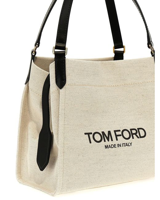 Tom Ford White Amalfi Medium Tote Bag
