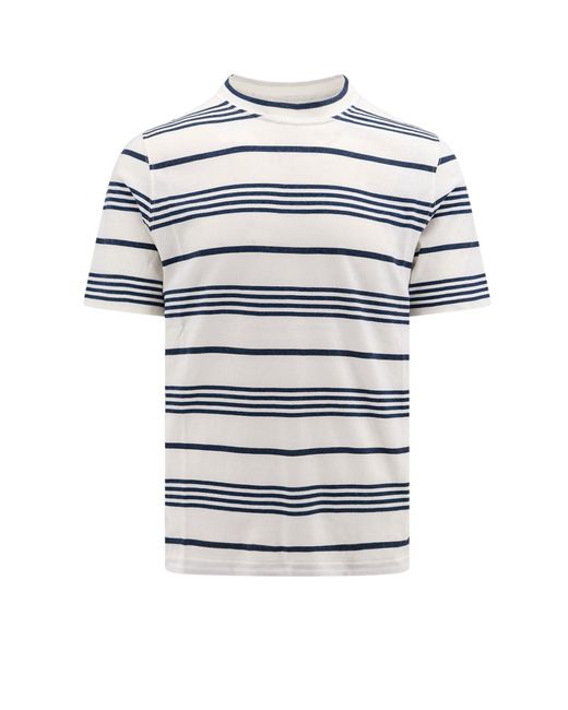 T-Shirt di Brunello Cucinelli in White da Uomo