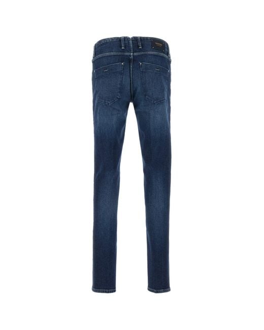 Incotex Blue Stretch Denim Jeans for men