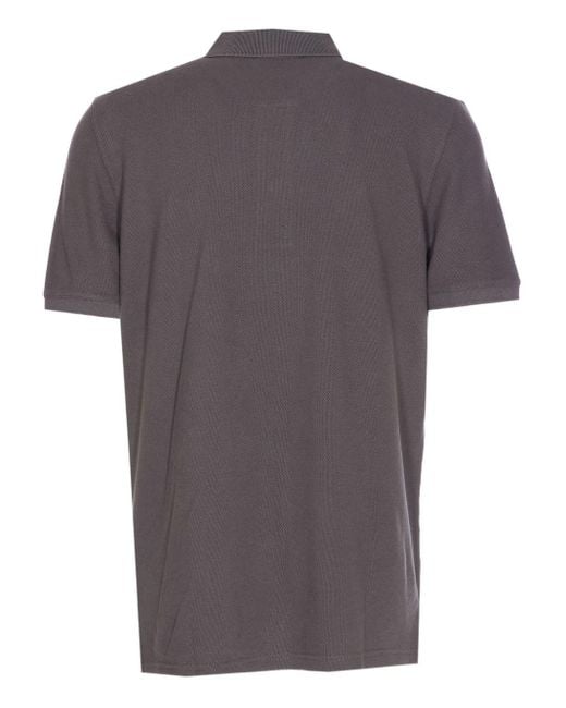 Maison Kitsuné Gray Fox Head Cotton Polo Shirt for men