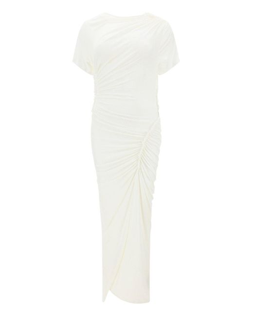 Atlein White Long Dress