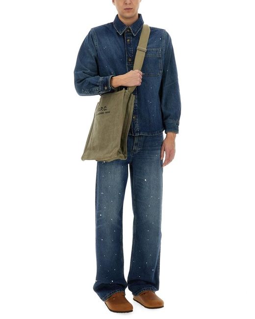 A. P.C. Camicia di A.P.C. in Blue da Uomo