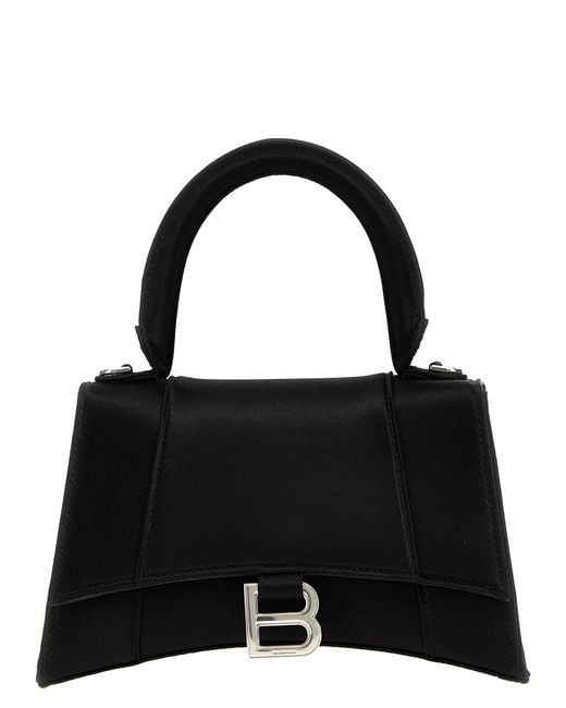 Balenciaga Black Hourglass S Hand Bags