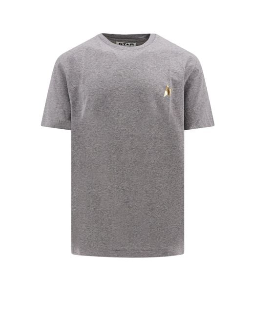 Golden Goose Deluxe Brand Gray Star Logo T-Shirt for men
