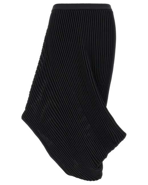 Issey Miyake Black 'Stream' Skirt