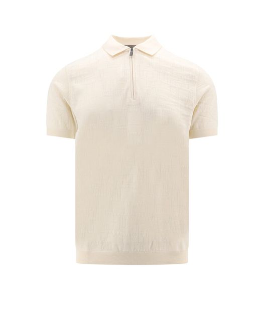 Corneliani White Polo Shirt for men