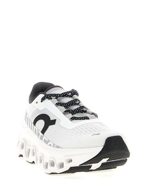 On Shoes White Cloudmonster Lace-Up Sneakers