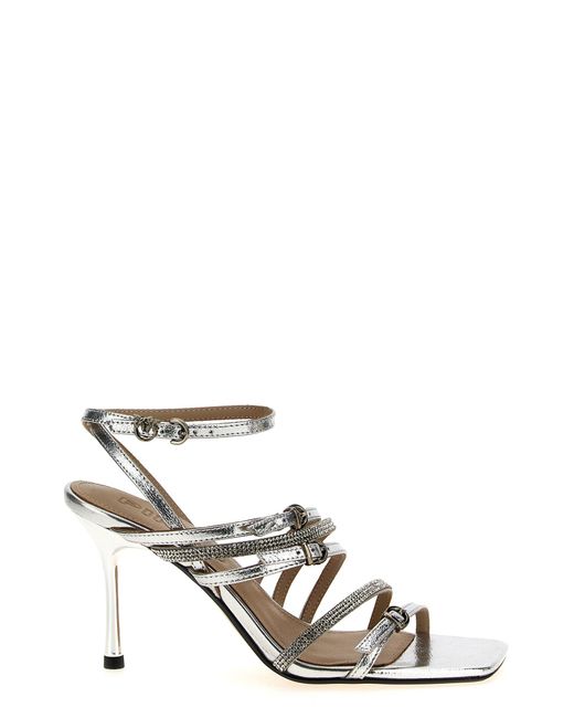 Pinko White 'Lisa 01' Sandals