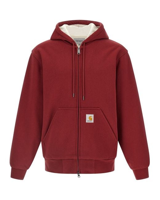 Carhartt Red 'Active Sweat' Sweatshirt for men