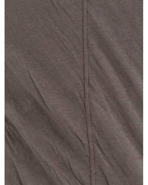 T-shirt oversize in cotone organico di Rick Owens in Gray da Uomo