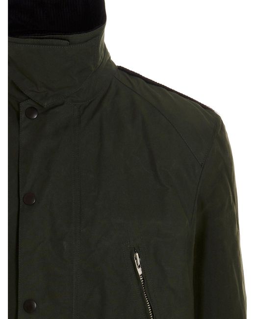 Department 5 Black 'middle Barbour' Jacket for men