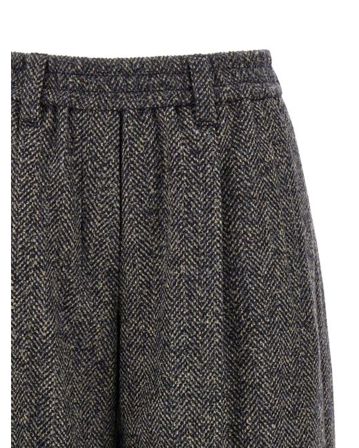 Brunello Cucinelli Gray Wool Bermuda Shorts