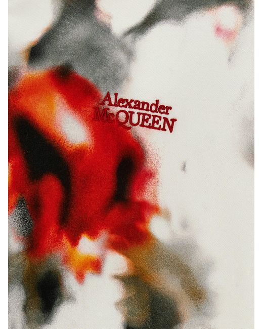 Obscured Flower Felpe Multicolor di Alexander McQueen da Uomo