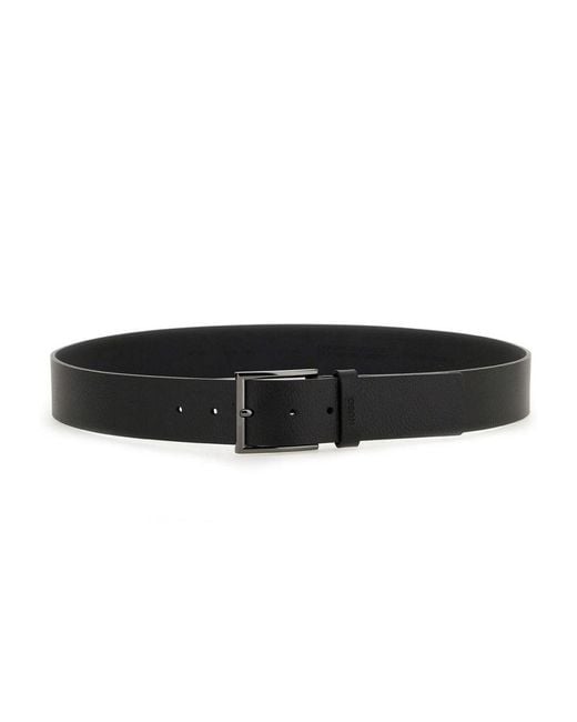 HUGO Black Cintura In Pelle for men