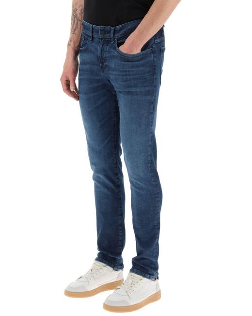 Boss Blue Delaware Slim Fit Jeans for men