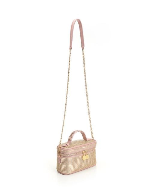 Stella McCartney Natural Falabella Handbags Rose