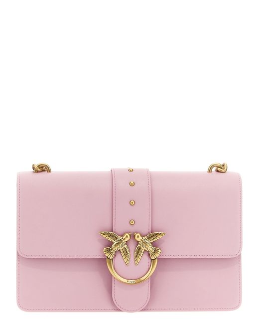 Pinko Pink Classic Love Bag Icon Crossbody Bags