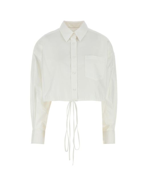T By Alexander Wang White Oxford Shirt | Lyst