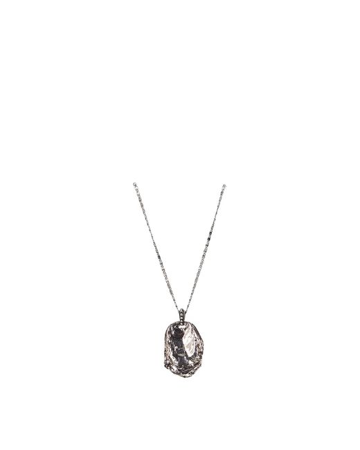 Alexander McQueen Multicolor Necklaces Oyster Shell Silver Silver for men