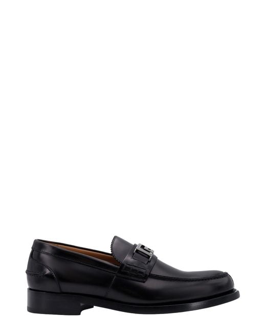 Versace Black Patent Leather Loafer for men